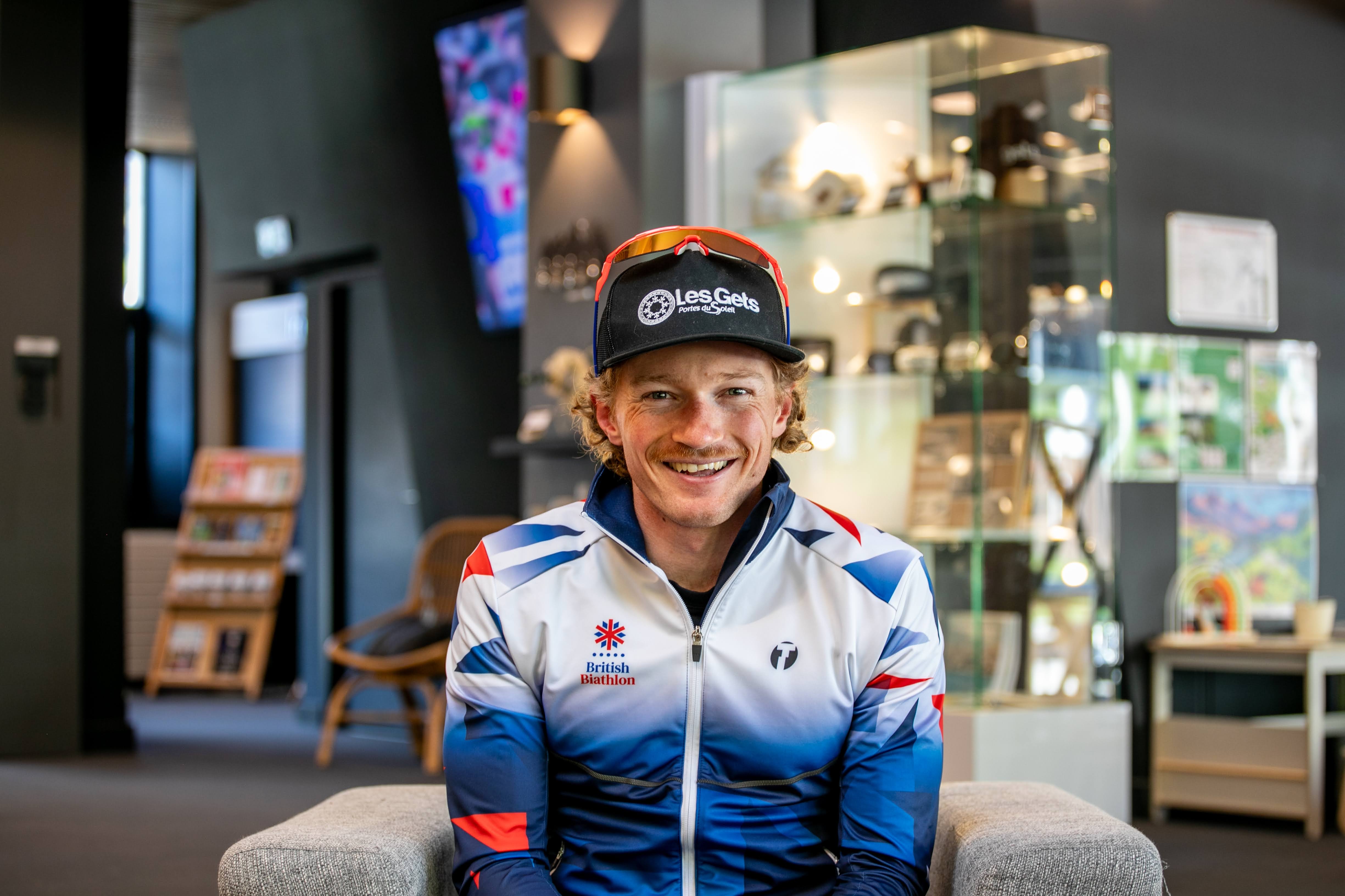 Supporting Biathlete Jacques Jefferies
