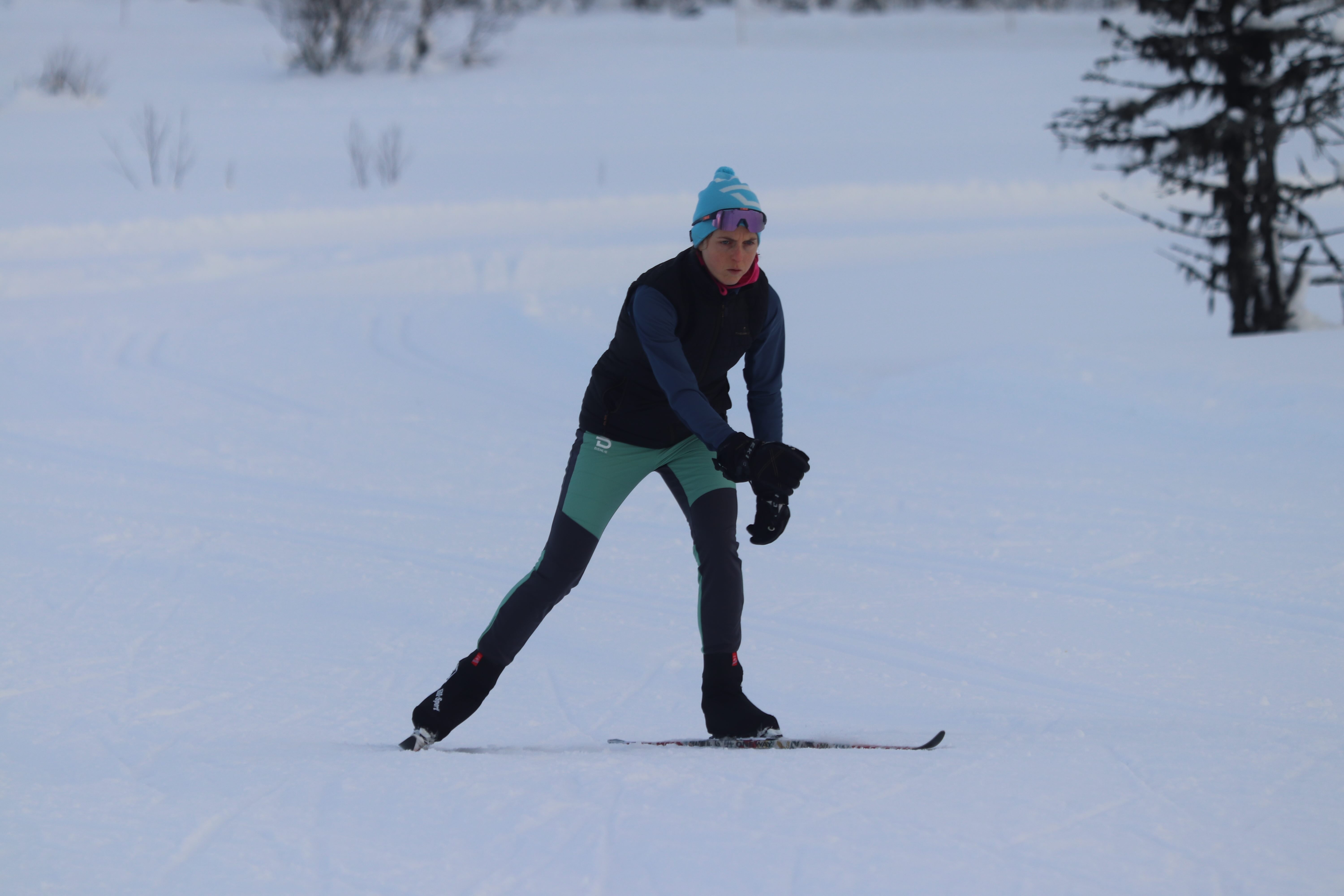 Skate skiing beginner