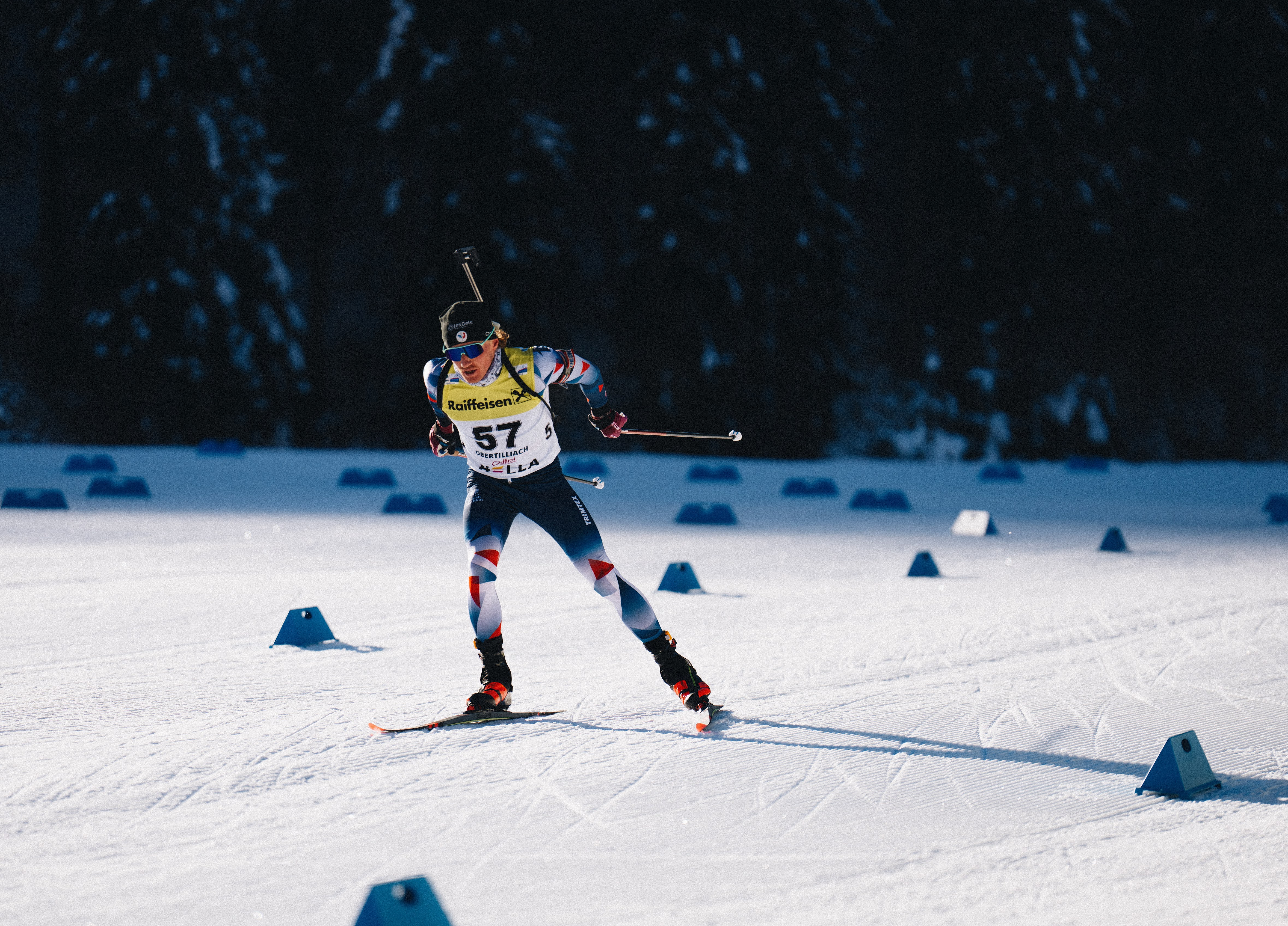 Jacques skiing for the British Team